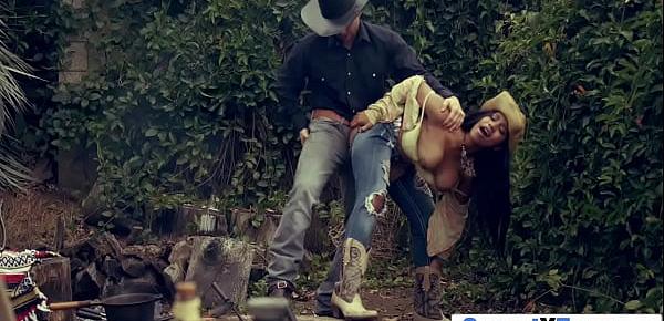  Busty Ebony Cowgirl Bent Over By Her Redneck Lover - Jenna J Foxx